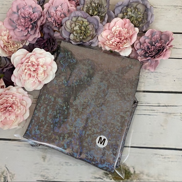 Silver Iridescent Hooded Deep V Holographic Laser Bodysuit Swimsuit - Picture 13 of 14